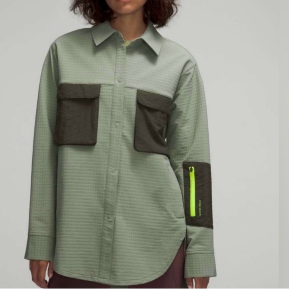 Lululemon Grid Fleece Hiking Overshirt 💚